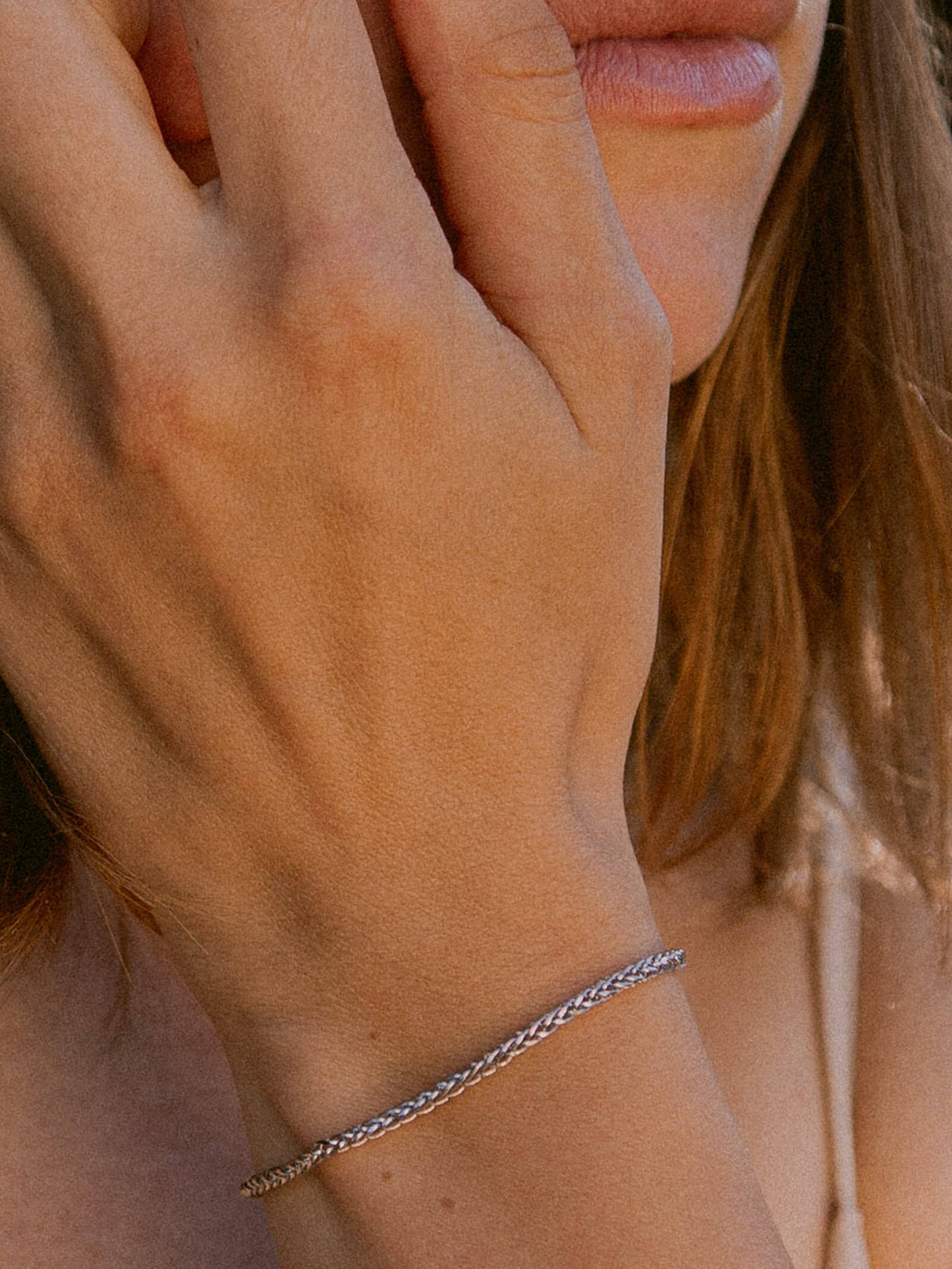 Bingoglieder-Armband – 14 Karat Weißgold