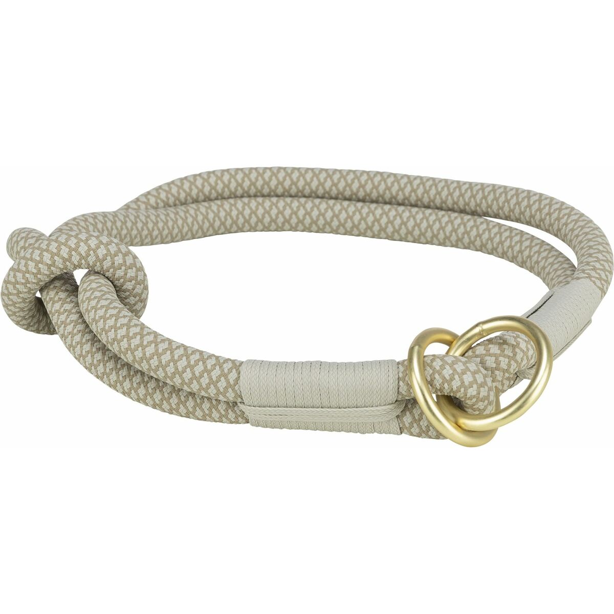 Hundetrainingshalsband Trixie Soft Rope – Grau / Hellgrau