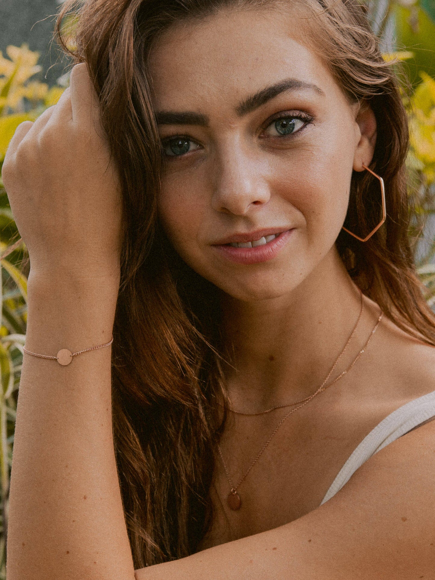 Kettenanhänger Kreis – Roségold vergoldetes 925er Silber