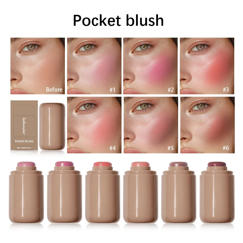 3-in-1 Blush Stick & Lip Gloss