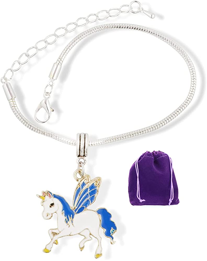 Pegacorn Armband – Hypoallergenes Edelstahlarmband mit geflügeltem Einhorn-Anhänger