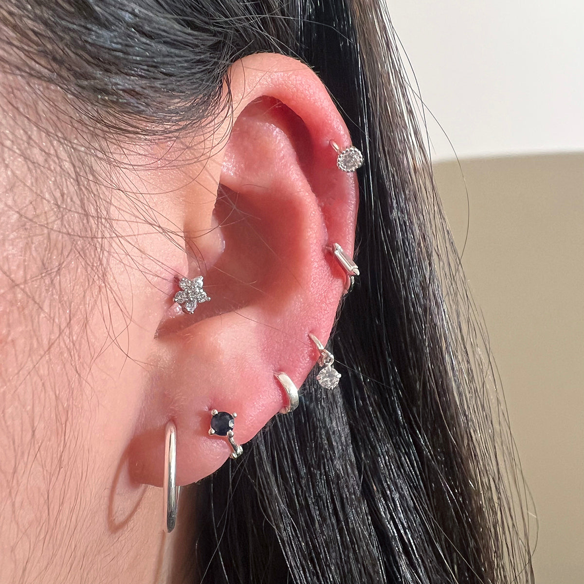 15 mm Huggie Earring – 925 Sterling Silber (Gold, Silber, Roségold)