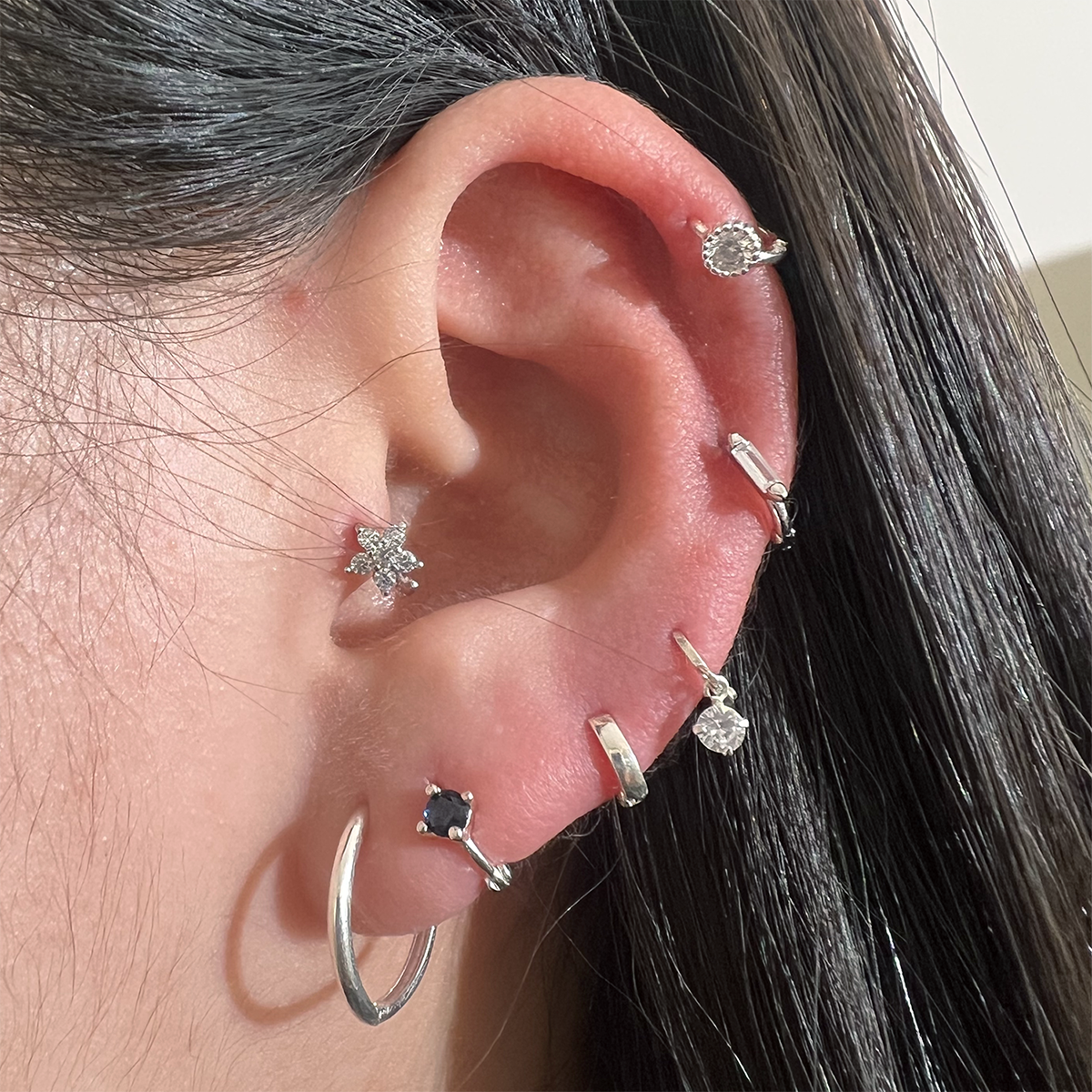 15 mm Huggie Earring – 925 Sterling Silber (Gold, Silber, Roségold)