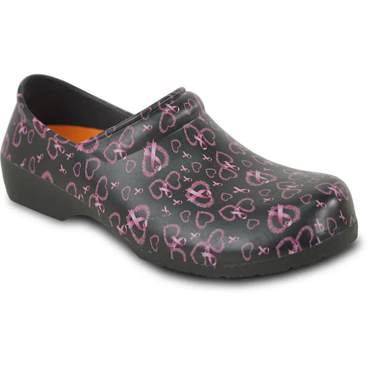 Damen-Clogs mit rutschhemmender Sohle – Fuchsia