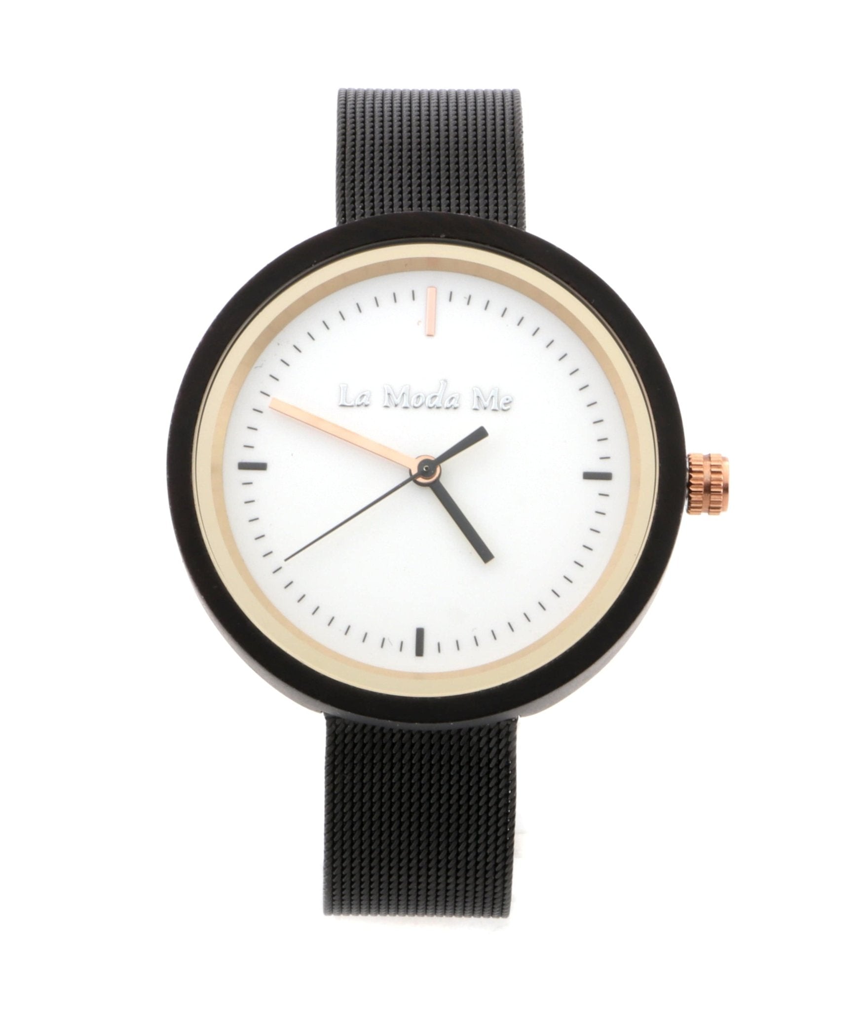 Lumin – Minimalistische schwarze Uhr aus karbonisiertem Bambus-3