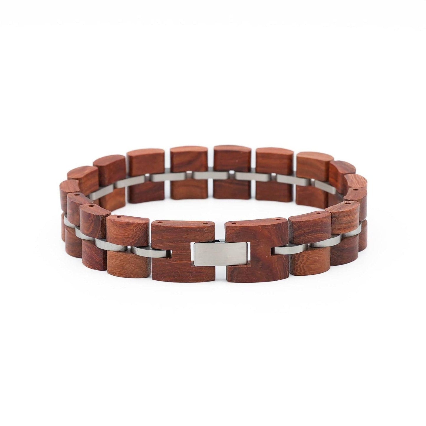 Tor Armband – Redwood und Edelstahl im kraftvollen Design