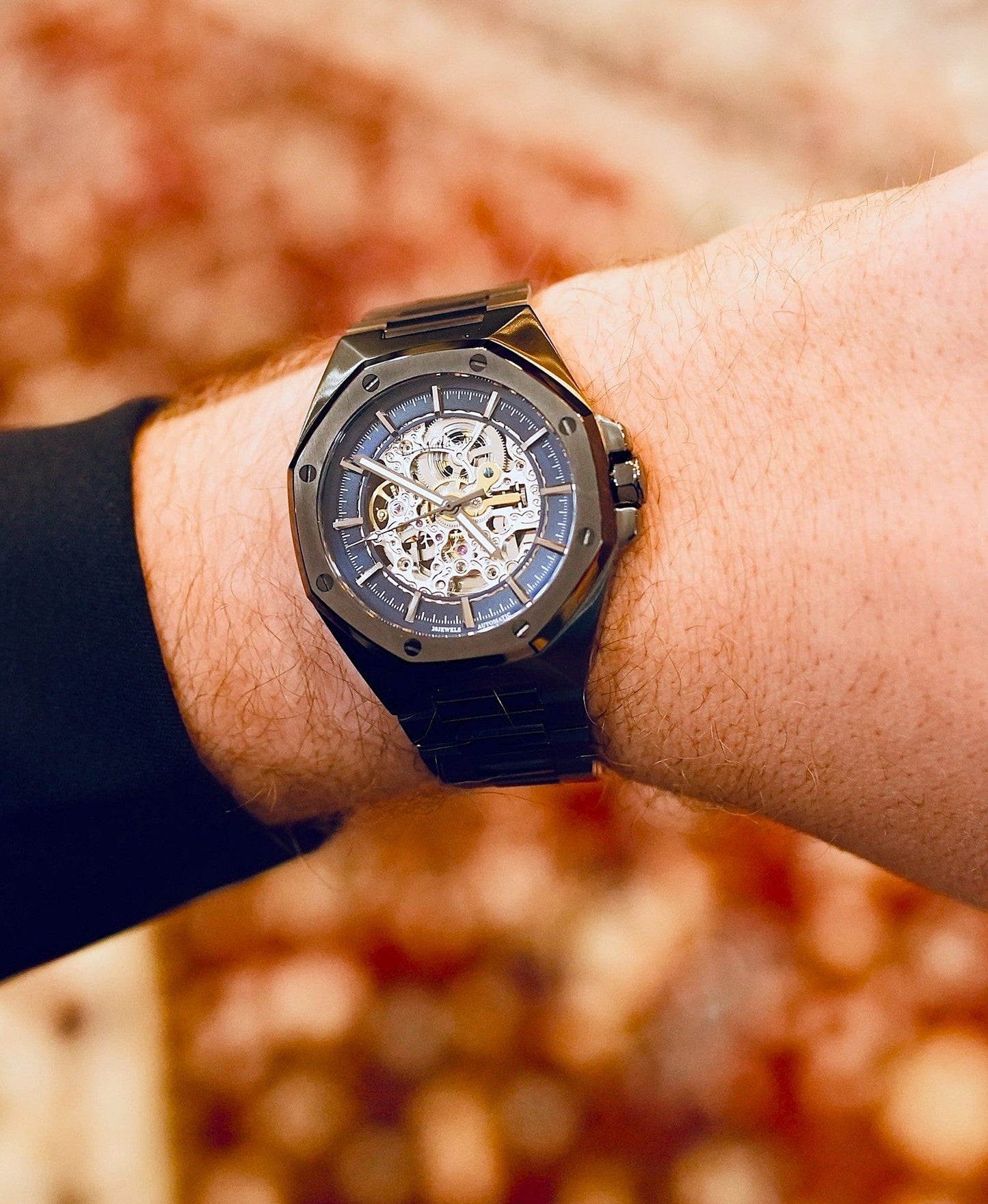 Space Mission Deep Blue – Automatik-Skelettuhr aus Edelstahl-2