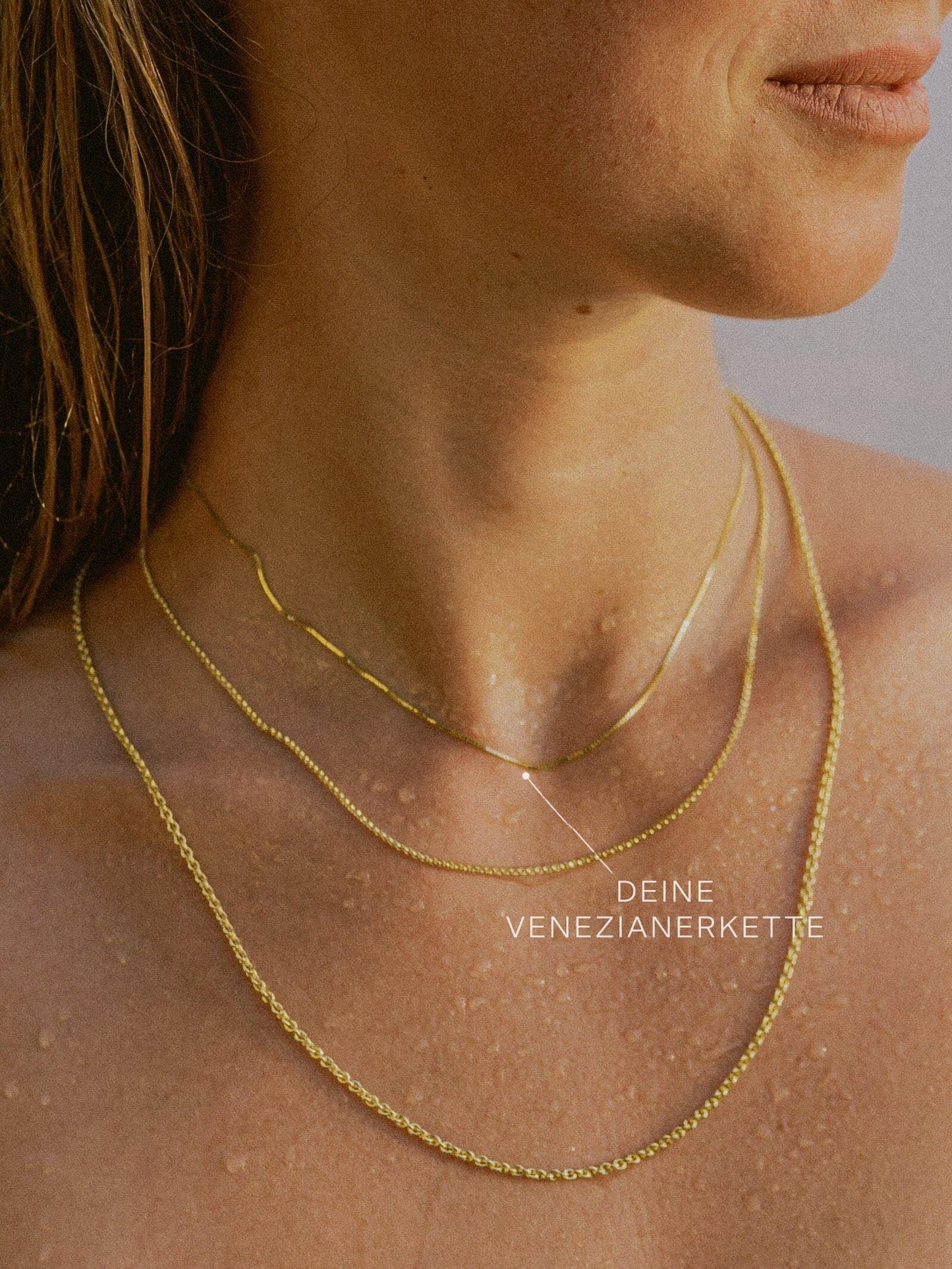 Feine Venezianerkette – 14 Karat Echtgold