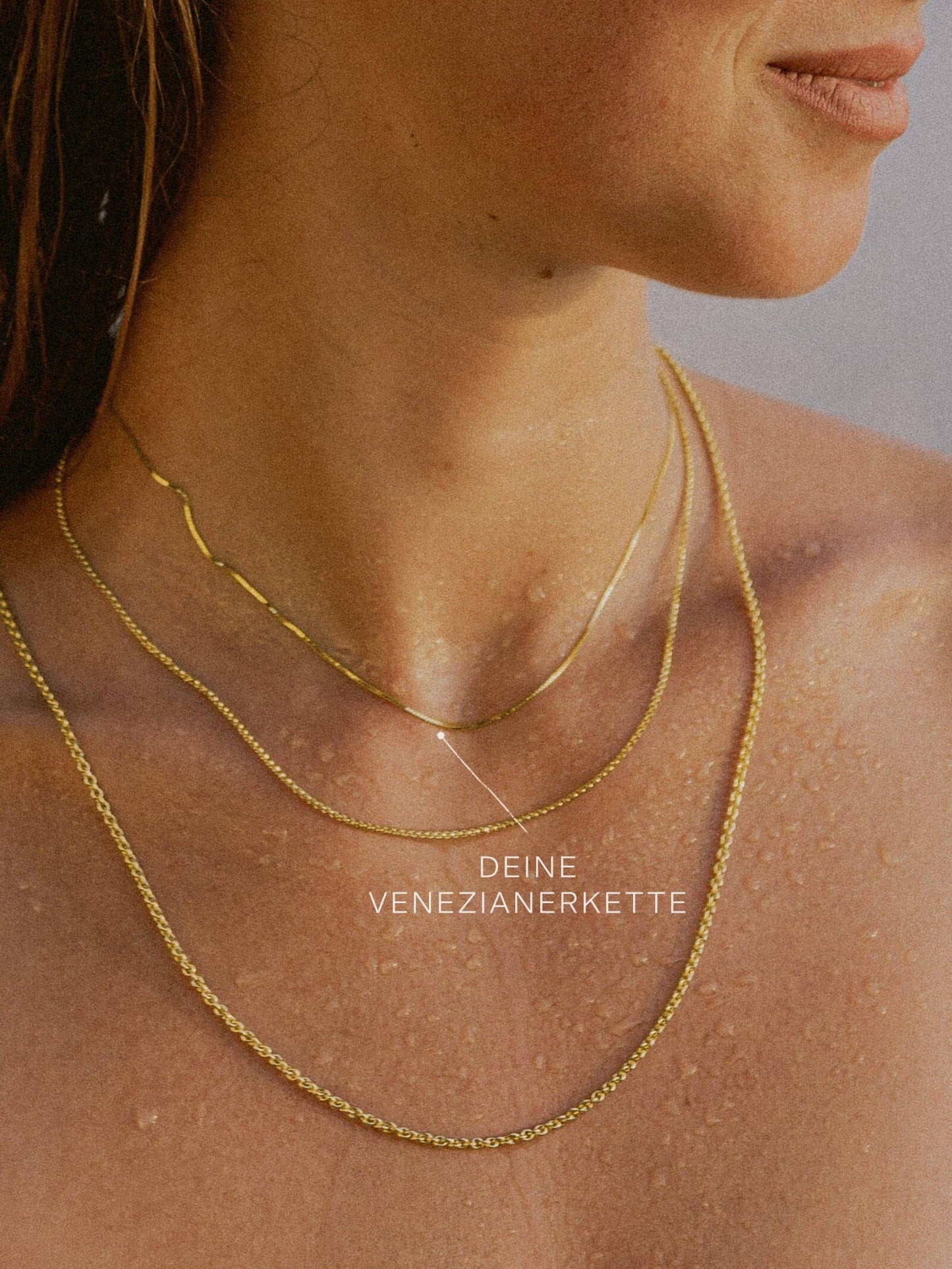 Feine Venezianerkette – 14 Karat Echtgold